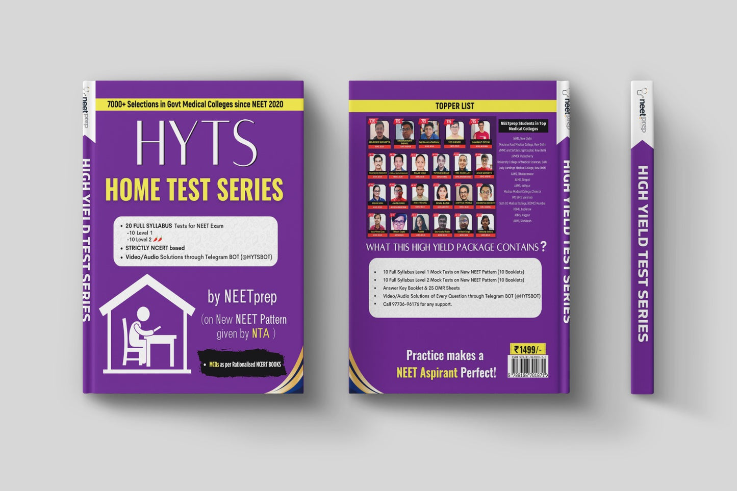 NEET 2026/27 - Combo Offer - Home Test Series Book + Page-Wise Flashcards till NEET 2026