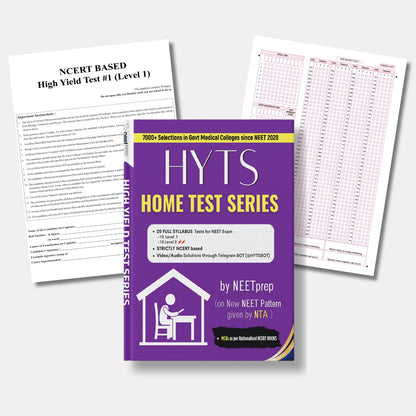 NEET 2026/27 - Combo Offer - Home Test Series Book + Page-Wise Flashcards till NEET 2026
