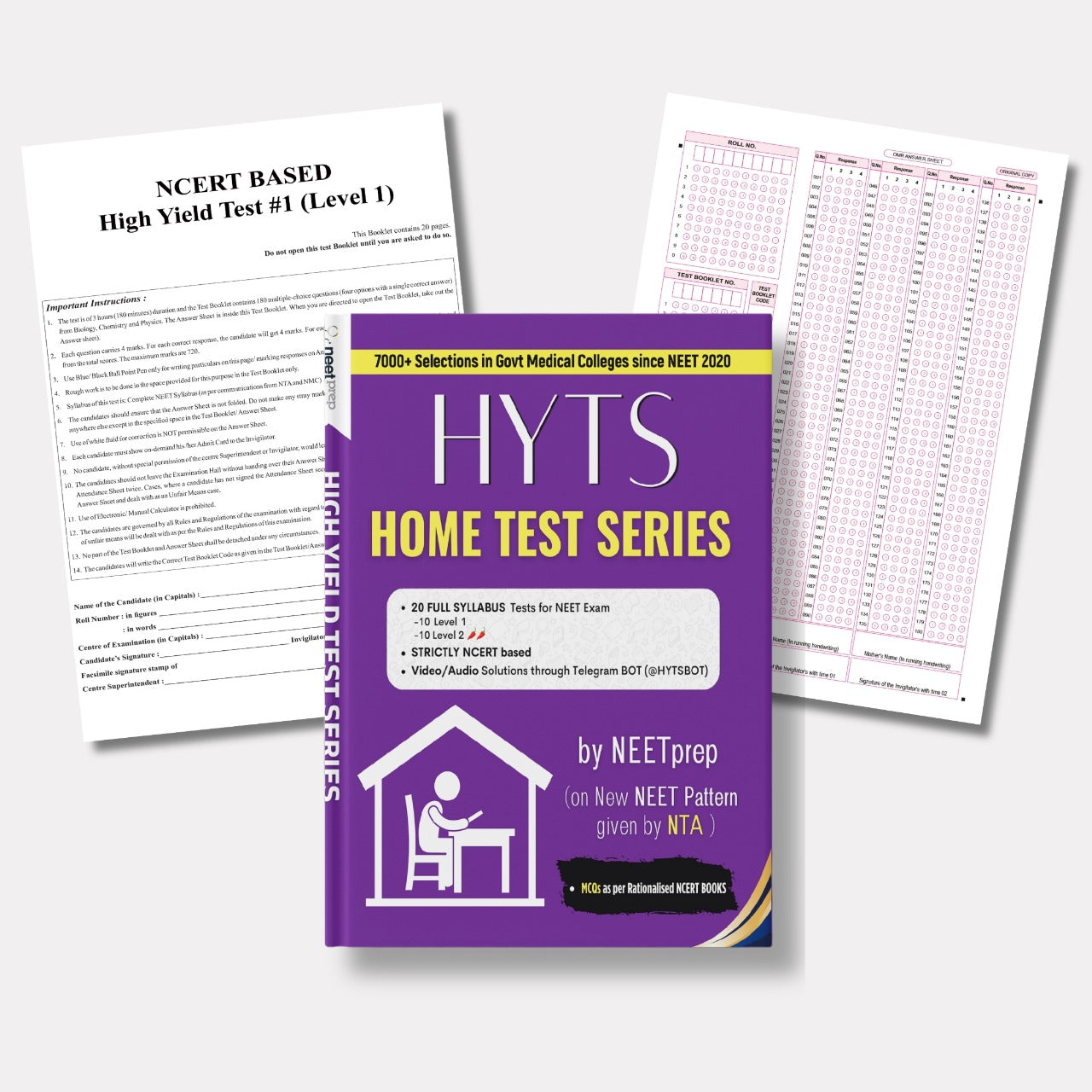 Home Test Series + Page-Wise FlashCards NEET 2025